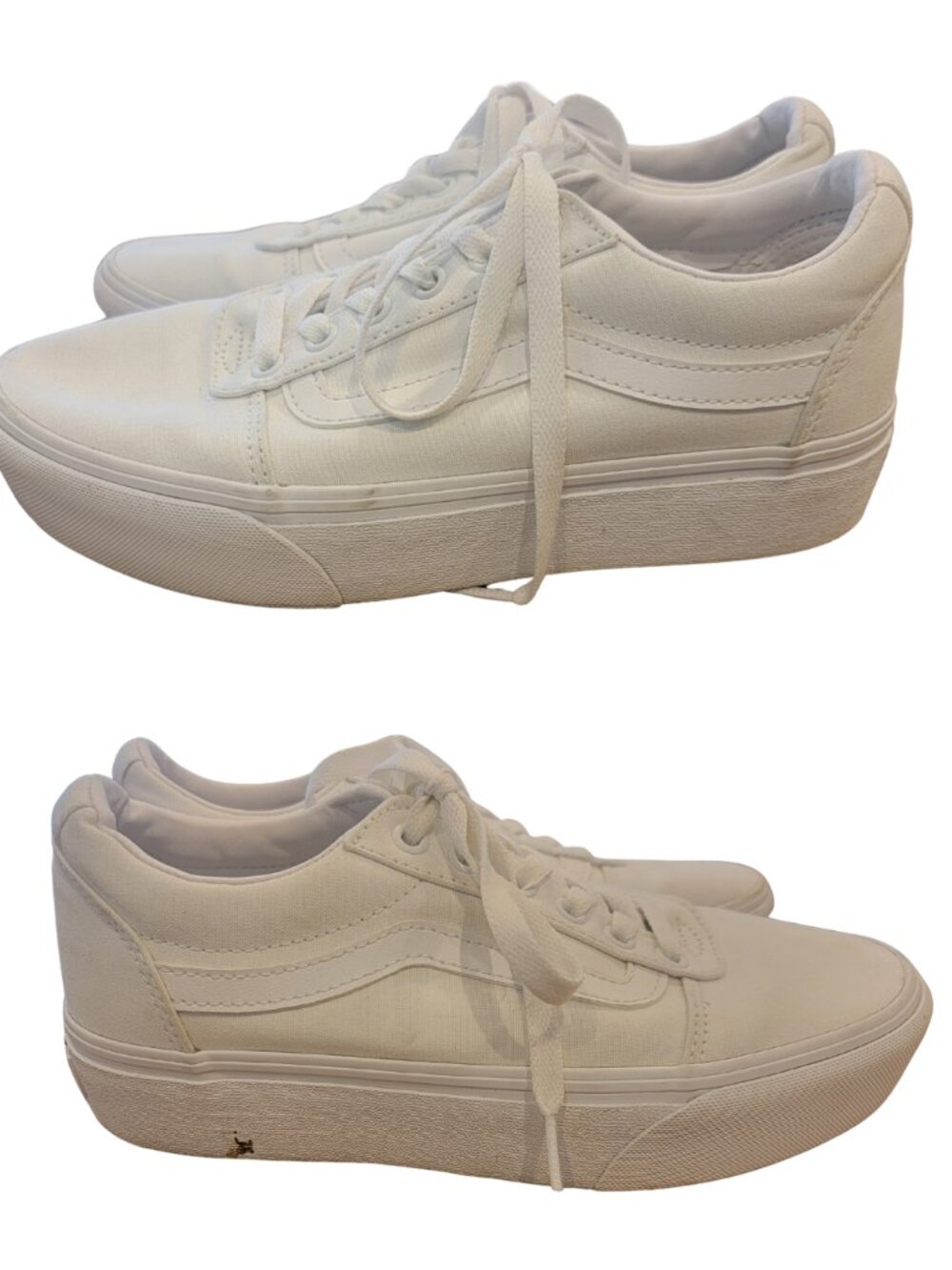 Vans Old Skool Stackform sneakers in True White, MSRP $85